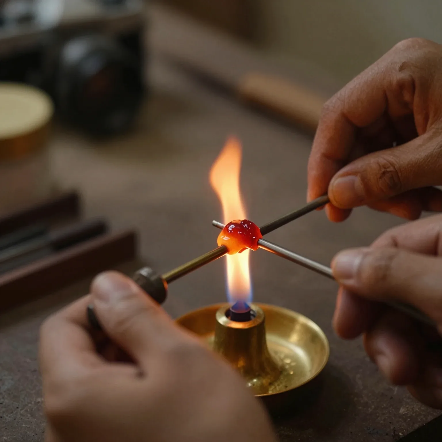 Sindoor on the flame